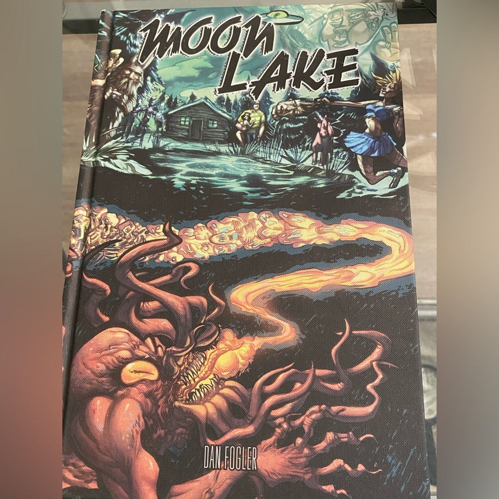Moon Lake by Dan Fogler Signed rare adult Fine Art Illustrated Comic style book